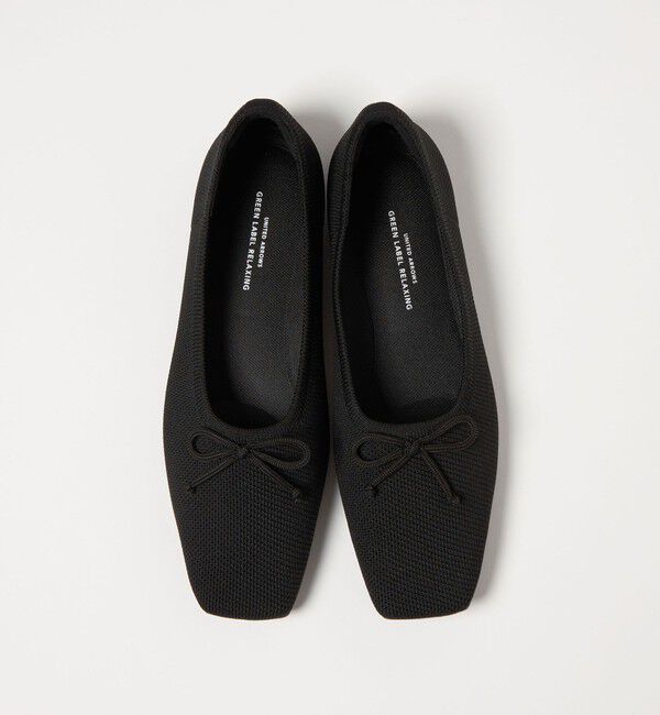UNITED ARROWS green label relaxing「ウェルネス スクエア バレエシューズ / フラットシューズ 撥水 ウォッシャブル」|バレエシューズ|
