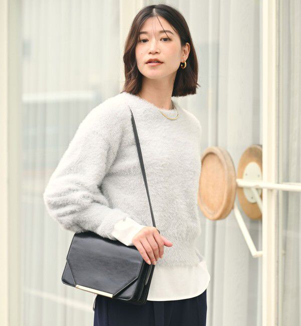 UNITED ARROWS green label relaxing「【WEB限定】＜at ease＞フェザーヤーン プルオーバー ニット」|ニット・セーター|