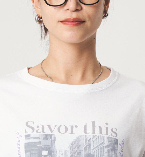 UNITED ARROWS green label relaxing「【WEB限定】＜at ease＞アソート フォト  ロングスリーブ カットソー」|Tシャツ・カットソー|
