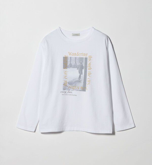 UNITED ARROWS green label relaxing「【WEB限定】＜at ease＞アソート フォト  ロングスリーブ カットソー」|Tシャツ・カットソー|