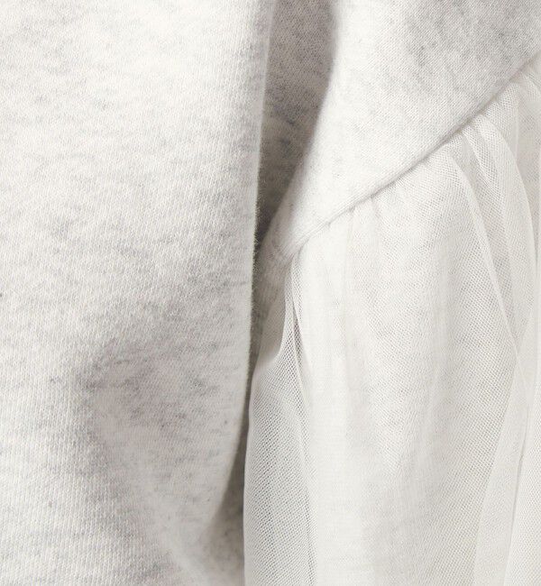 UNITED ARROWS green label relaxing「【WEB限定】＜at ease＞チュール ドッキング スウェット プルオーバー」|スウェット・ジャージ|