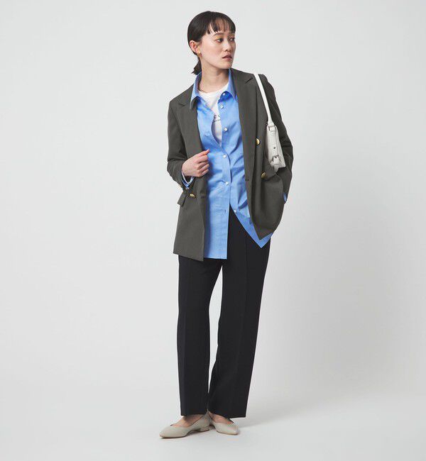 UNITED ARROWS green label relaxing「［size SHORT/TALLあり］Daily Chic セミフレア パンツ」|スラックス|