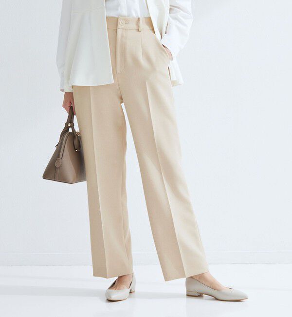 UNITED ARROWS green label relaxing「［size SHORT/TALLあり］Daily Chic セミフレア パンツ」|スラックス|