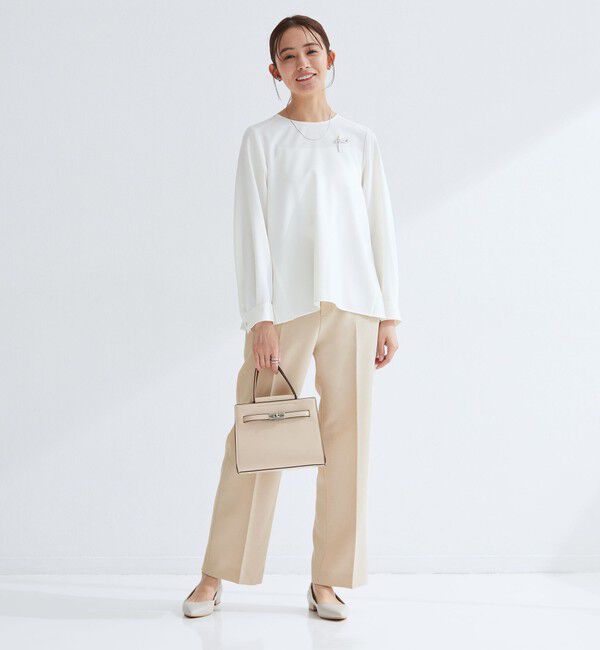 UNITED ARROWS green label relaxing「［size SHORT/TALLあり］Daily Chic セミフレア パンツ」|スラックス|