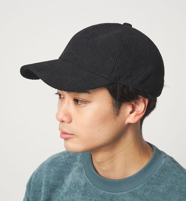 UNITED ARROWS green label relaxing「GLR コーデュロイ キャップ」|キャップ・キャスケット|BLACK