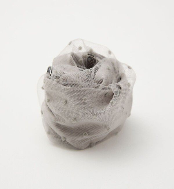 UNITED ARROWS green label relaxing「【WEB限定】チュール ヘアカフ（ドット）クラップカフ / ポニーフック / フックポニー」|ヘアゴム・シュシュ|