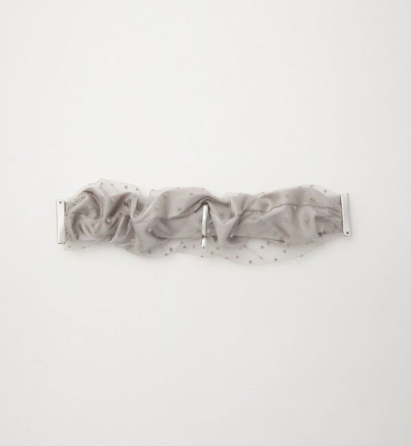 UNITED ARROWS green label relaxing「【WEB限定】チュール ヘアカフ（ドット）クラップカフ / ポニーフック / フックポニー」|ヘアゴム・シュシュ|