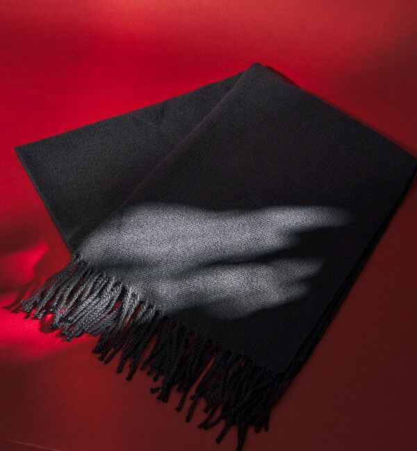 UNITED ARROWS green label relaxing「GLR ソリッド 60 ラージ マフラー」|マフラー|BLACK