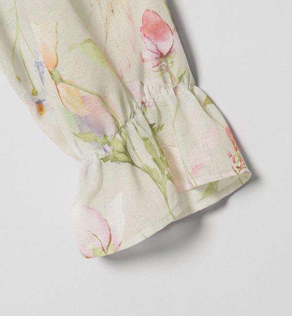 EMMEL REFINES「＜EMMEL REFINES＞EM フラワーシャーリング チュニック」|シャツ・ブラウス|