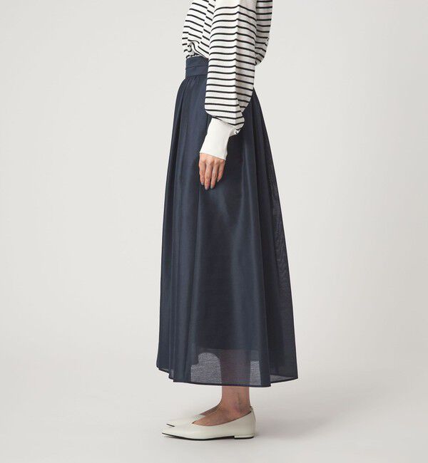 UNITED ARROWS green label relaxing「カールマイヤー タック ギャザー スカート」|フレア|