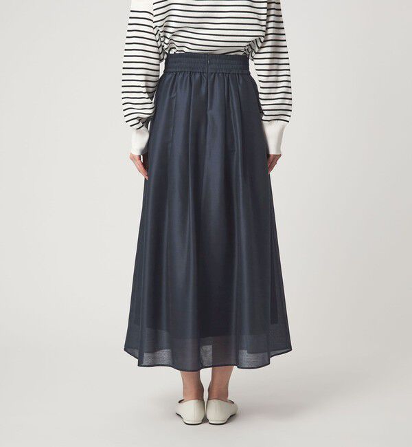 UNITED ARROWS green label relaxing「カールマイヤー タック ギャザー スカート」|フレア|