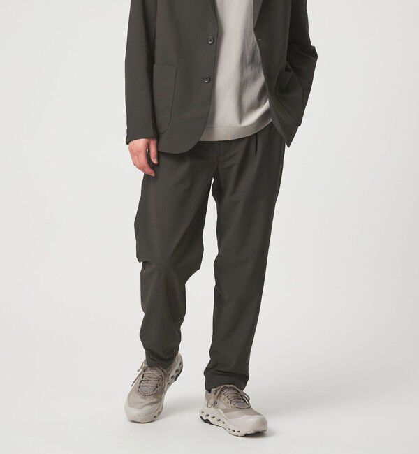 UNITED ARROWS green label relaxing「ワープ ニット 1プリーツ ユーティリティパンツ W2 イージーパンツ -ストレッチ・吸水速乾-」|その他|DK.BROWN