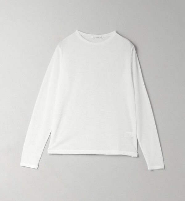 BEAUTY&YOUTH UNITED ARROWS「コットンナイロン天竺 シアー クルーネック Tシャツ」|Tシャツ・カットソー|