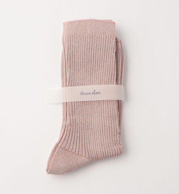 STEVEN ALAN「＜Steven Alan＞グリッター リブ ソックス」|ソックス|