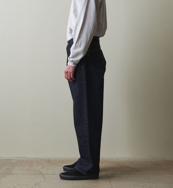 STEVEN ALAN「＜Steven Alan＞ 13.5oz デニム 5ポケット バギー テーパード パンツ」|デニム|