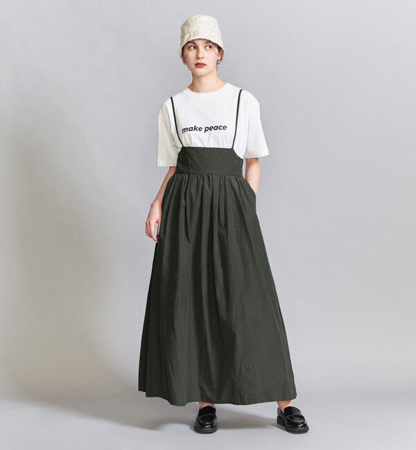 BEAUTY&YOUTH UNITED ARROWS「ナイロンコットン バックホール キャミワンピース -2WAY-」|ワンピース|