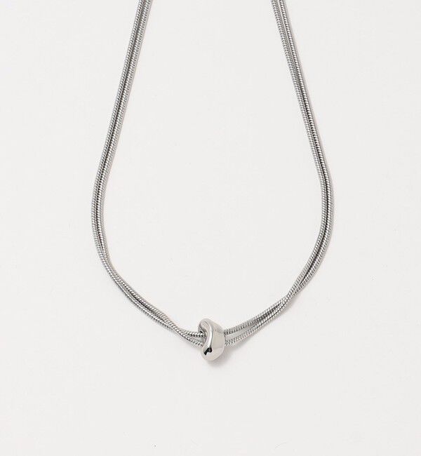 BEAUTY&YOUTH UNITED ARROWS「スネークチェーン&times;ビーンモチーフ 2連ネックレス」|ネックレス|