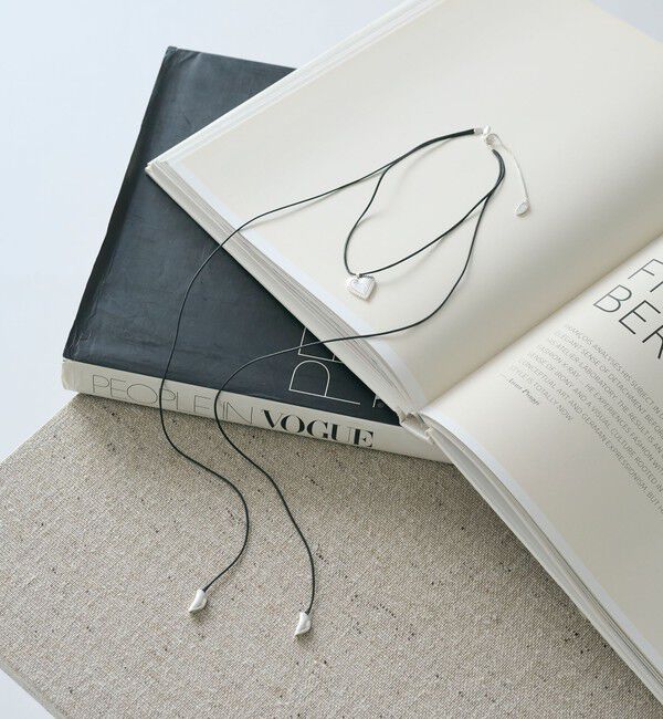 BEAUTY&YOUTH UNITED ARROWS「コード&times;メタルハート チョーカー」|ネックレス|SILVER