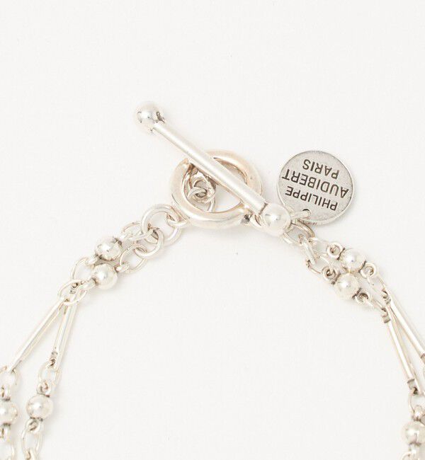 BEAUTY&YOUTH UNITED ARROWS「＜PHILIPPE AUDIBERT＞Garnet double ブレスレット/シルバーカラー」|ブレスレット・バングル|