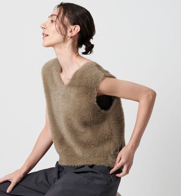 BEAUTY&YOUTH UNITED ARROWS「シャギーVネック ニットベスト」|ベスト・ジレ|