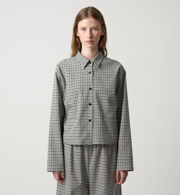 STEVEN ALAN「＜Steven Alan＞ハウンドトゥース シャツ」|シャツ・ブラウス|
