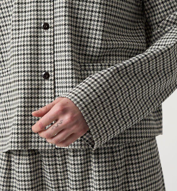 STEVEN ALAN「＜Steven Alan＞ハウンドトゥース シャツ」|シャツ・ブラウス|