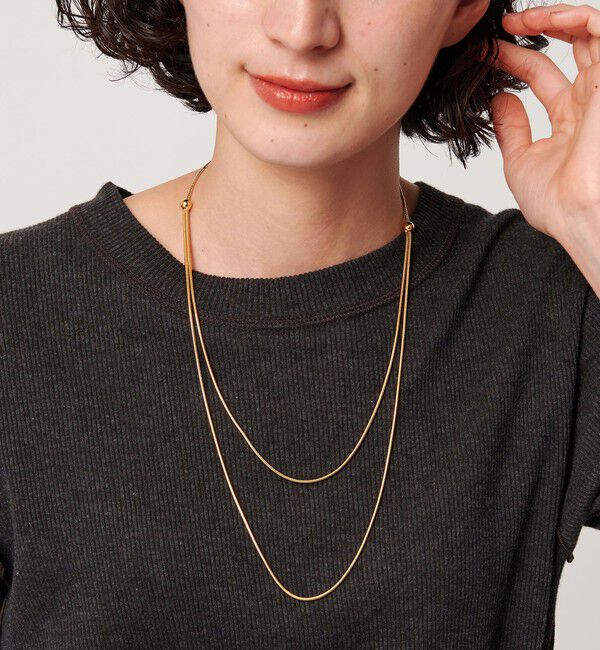 BEAUTY&YOUTH UNITED ARROWS「メタルボール スライダーネックレス」|ネックレス|