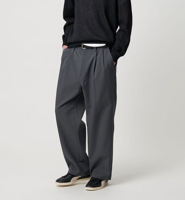 BEAUTY&YOUTH UNITED ARROWS「エアロ ツイル 2プリーツ スラックス NO.9」|チノ|