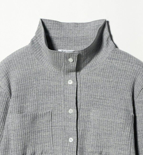 BEAUTY&YOUTH UNITED ARROWS「コットン リブハイネックカーディガン ウォッシャブル」|カーディガン|