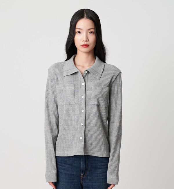 BEAUTY&YOUTH UNITED ARROWS「コットン リブハイネックカーディガン ウォッシャブル」|カーディガン|