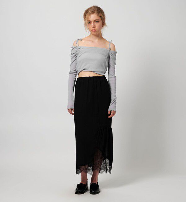 ATTISESSION「＜ATTISESSION＞コットン ナイロン リブ マルチウェイ トップス」|Tシャツ・カットソー|