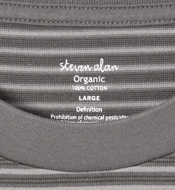 STEVEN ALAN「＜Steven Alan＞ オーガニックコットン アソート ボーダー ロングスリーブ Tシャツ BOLD」|Tシャツ・カットソー|
