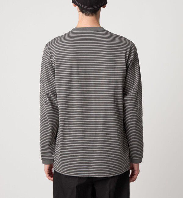 STEVEN ALAN「＜Steven Alan＞ オーガニックコットン アソート ボーダー ロングスリーブ Tシャツ BOLD」|Tシャツ・カットソー|