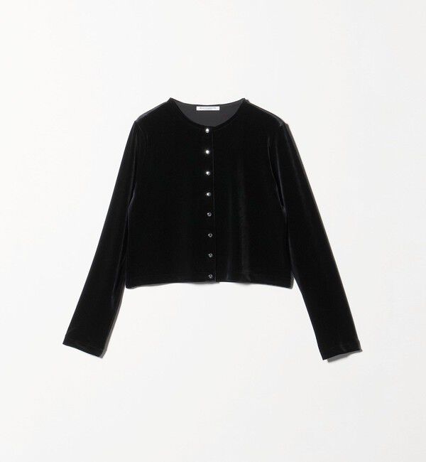 BEAUTY&YOUTH UNITED ARROWS「ベロアコンパクト カーディガン」|カーディガン|