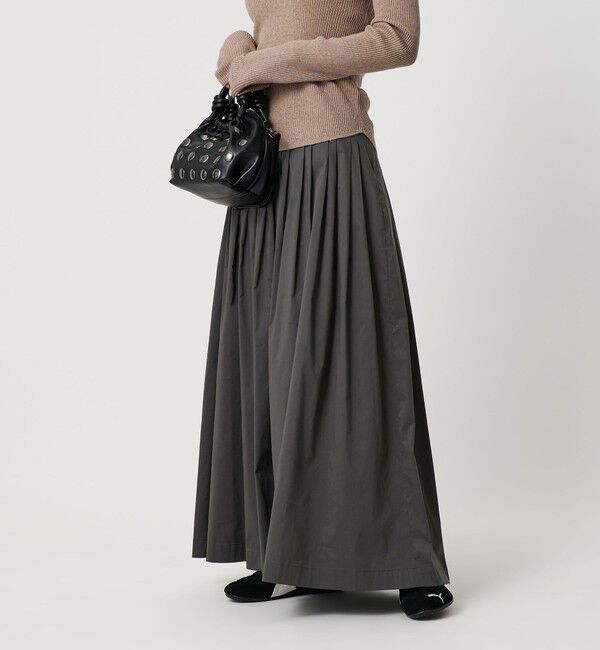 BEAUTY&YOUTH UNITED ARROWS「ポリエステルコットン タックフレアスカート」|スカート|