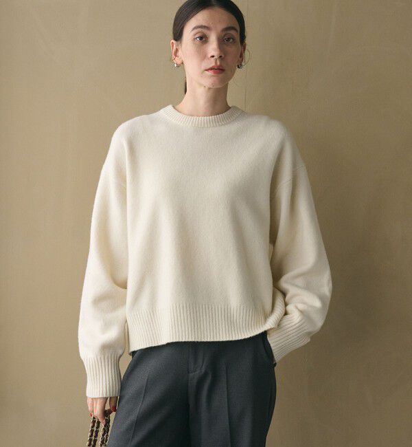 BEAUTY&YOUTH UNITED ARROWS「ウールカシミヤ アクア クルーネックニット」|ニット・セーター|