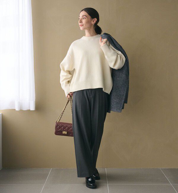 BEAUTY&YOUTH UNITED ARROWS「ウールカシミヤ アクア クルーネックニット」|ニット・セーター|