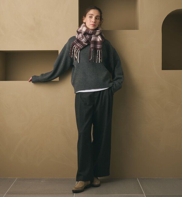 BEAUTY&YOUTH UNITED ARROWS「ウールカシミヤ アクア クルーネックニット」|ニット・セーター|