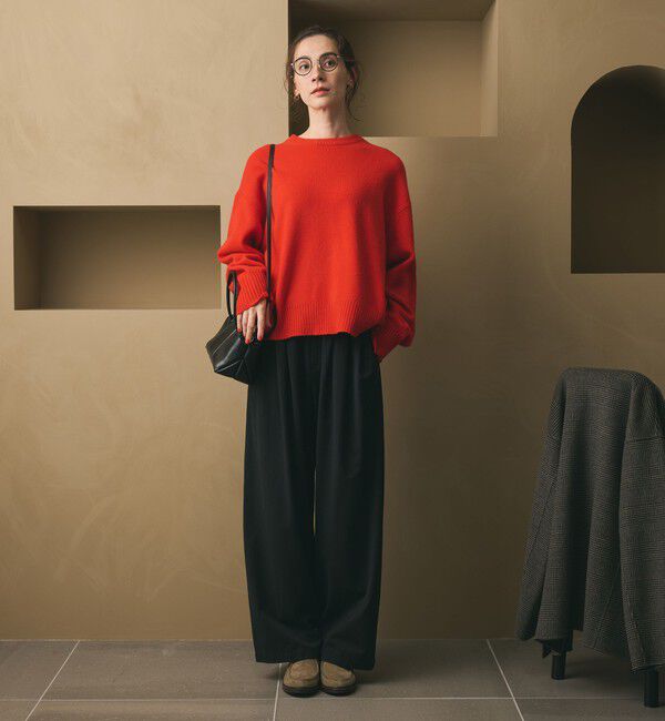 BEAUTY&YOUTH UNITED ARROWS「ウールカシミヤ アクア クルーネックニット」|ニット・セーター|