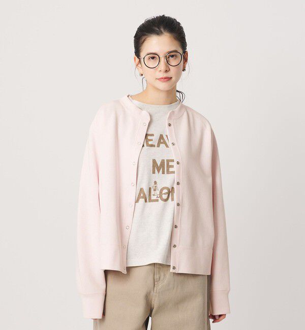 BEAUTY&YOUTH UNITED ARROWS「ダブルフェイス リングボタンカーディガン2 ウォッシャブル」|カーディガン|LT.PINK