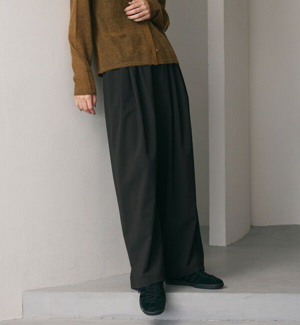 BEAUTY&YOUTH UNITED ARROWS「毛ポリエステルブレンド ワイドタックパンツ」|その他|