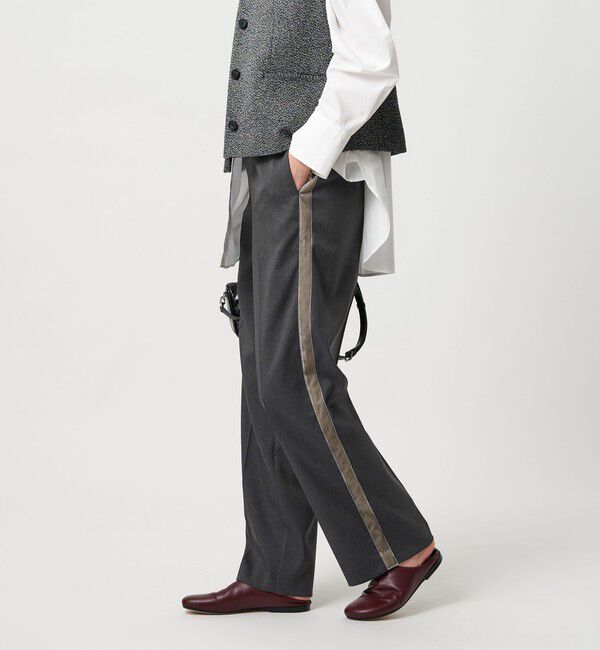 BEAUTY&YOUTH UNITED ARROWS「ポリエステルブレンド サイドベロアパンツ」|その他|DK.GRAY