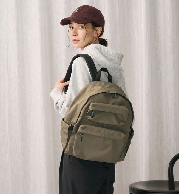 BEAUTY&YOUTH UNITED ARROWS「ダブル ポケット リュック 撥水」|リュック|OLIVE