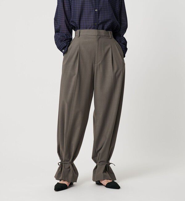 BEAUTY&YOUTH UNITED ARROWS「 へムリボン パンツ ウォッシャブル」|スラックス|