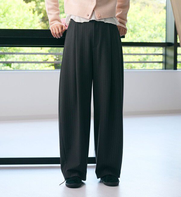 BEAUTY&YOUTH UNITED ARROWS「ポリエステルブレンド カーブパンツ」|スラックス|