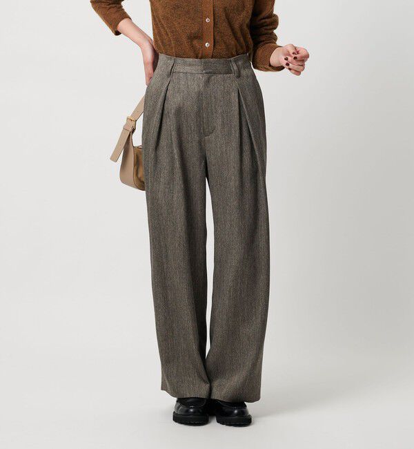 BEAUTY&YOUTH UNITED ARROWS「ツイードライク バックゴムワイドパンツ ウォッシャブル」|その他|