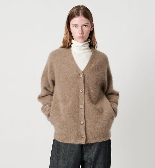 STEVEN ALAN「＜Steven Alan＞オーストラリアン ウール ミックス ニットカーディガン」|カーディガン|BEIGE