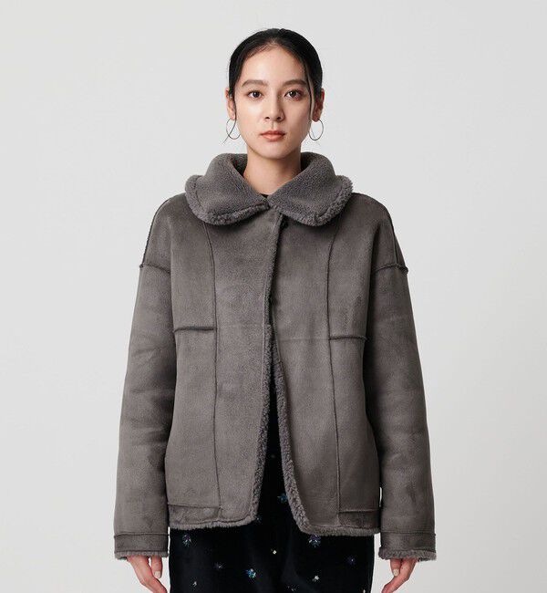 BEAUTY&YOUTH UNITED ARROWS「【WEB限定】ボア&times;フェイクムートン ループボタンジャケット 2WAY」|その他|