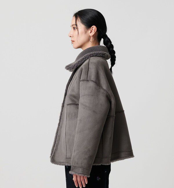 BEAUTY&YOUTH UNITED ARROWS「【WEB限定】ボア&times;フェイクムートン ループボタンジャケット 2WAY」|その他|