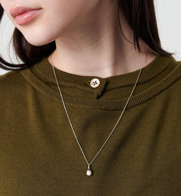BEAUTY&YOUTH UNITED ARROWS「ワン パールモチーフ ネックレス」|ネックレス|SILVER